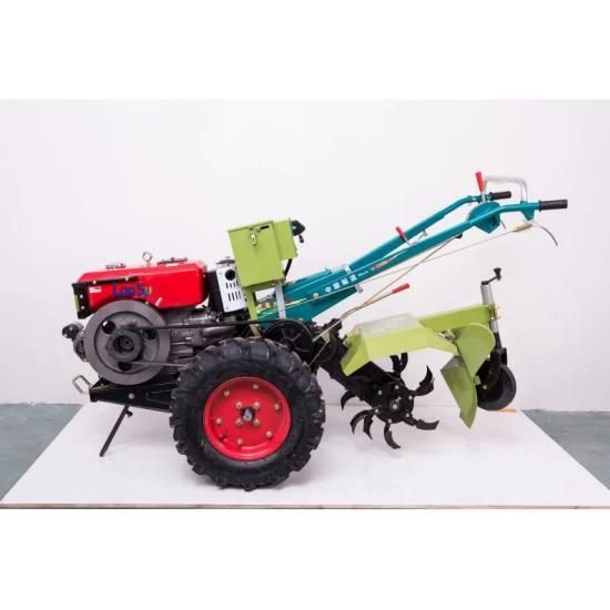 Power Tiller Cultivator Farm Tractor 2 Wheel Tractor Trailer Plough Harvester