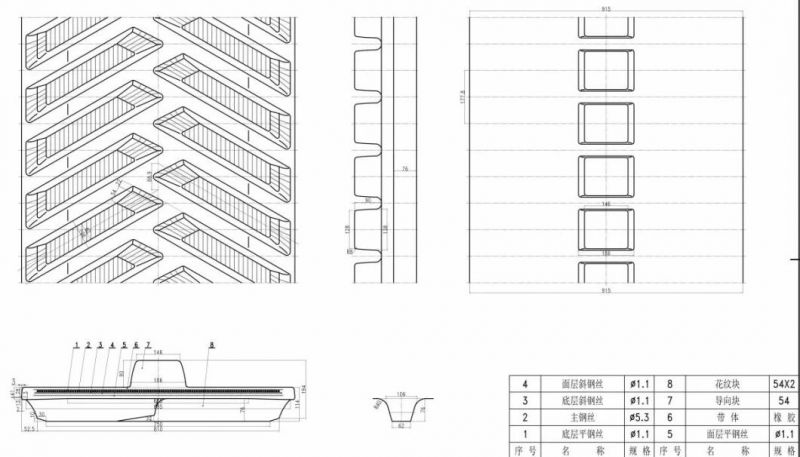 John Deere 9000t/9430t/9530t/9630t Rubber Track 36′′x7′′x54