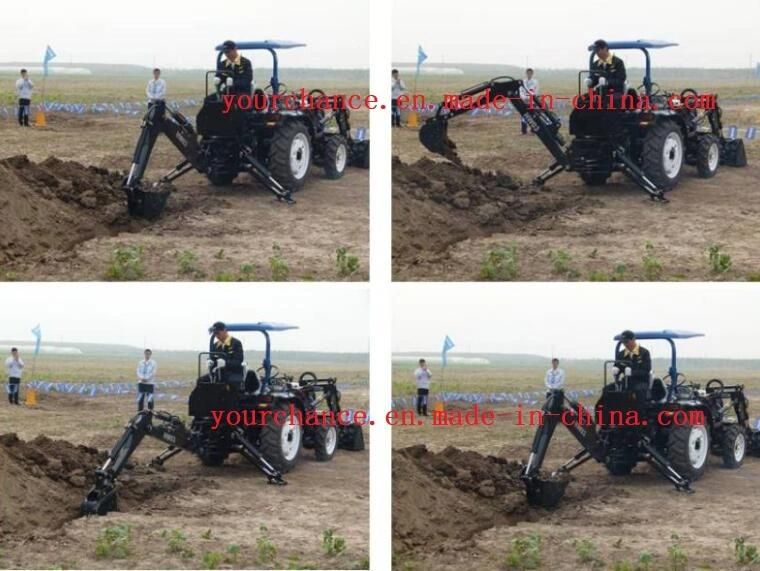 High Quality Mini Excavator Lw-4 Point Hitch Pto Drive Backhoe for 12-20HP Small Garden Farm Tractor