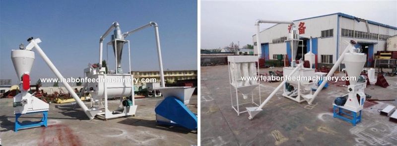 Poultry Farm 1000kg/H Chicken Animal Feed Pellet Machine Cattle Feed Pellet Making Line Price for Sale