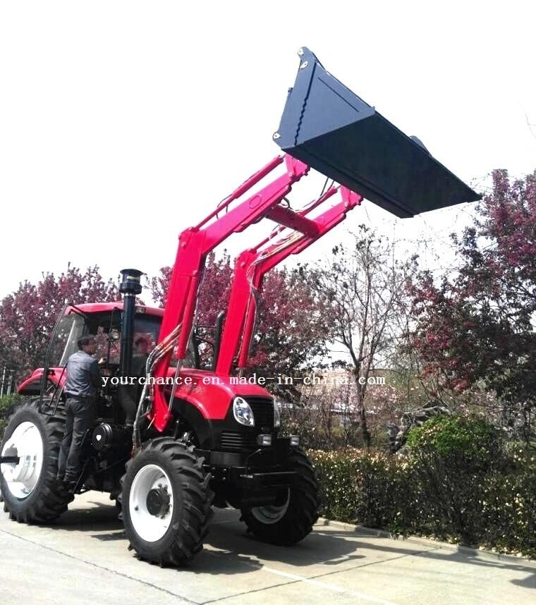 China Factory Sell Tip Quality Tz16D Europe Quick Hitch Type Heavy Duty Big Front End Loader with Multifunctional 4 in 1 Combine Bucket for 140-210HP Tractor