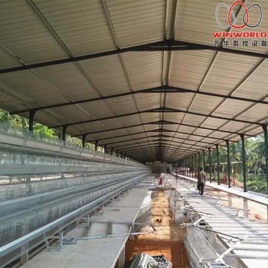 Vietnam High Quality A Type Poultry Layer Cage &amp; Hen Cage with Automatic Chickn Manure ...