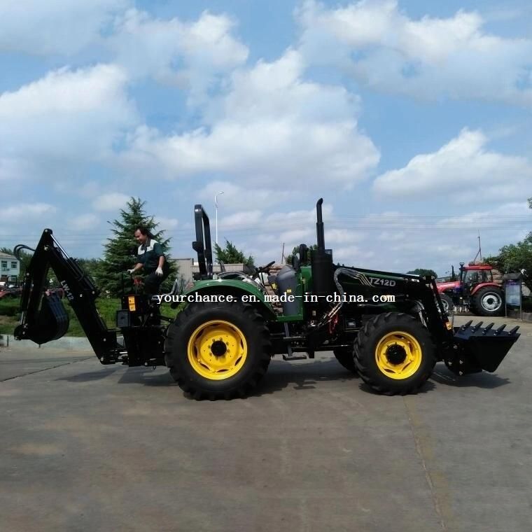 Hot Selling Tractor Attachment Lw-12 100-180 HP Tractor 3 Point Hitch Pto Drive Hydraulic Load Excavator Backhoe with 22 Inch Bucket