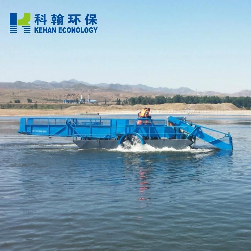 Floating Aquatic Weed Plant Grass Harvester Boat