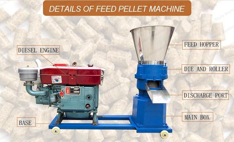 Pig Cattle Chicken Rabbit Feeds Pelletizer Machine Animal Feed Pellet Machine