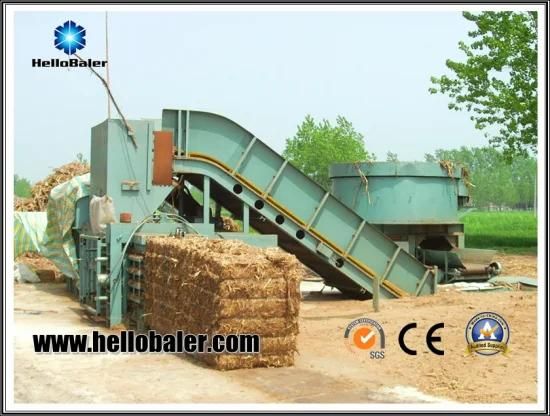 Biomass power plant hay straw pressing baler machine for baling cotton stalk and corn ...