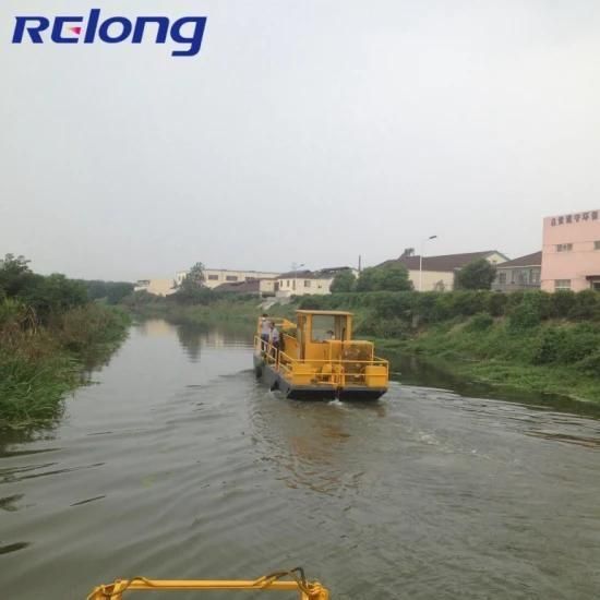 Automatic Aquatic Weed Harvester Water Hyacinth Reed Cutting Harvesting River for ...