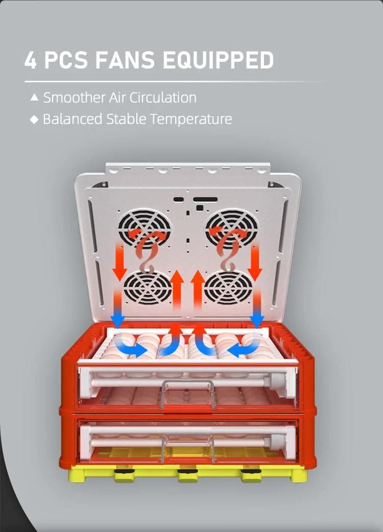 New Arrival Hhd E322 Chicken/Duck/Goose Egg Incubator with Large Capacity