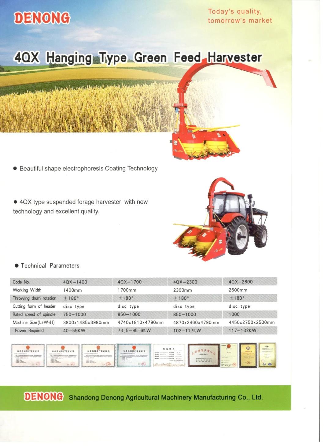 Single Row Corn Silage Forage Harvester Tractor Mounted Silage Harvester for Tractor