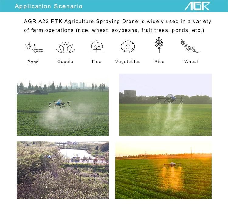 22 Liter Durable Large Flow Wholesales Agricultural Spraying Drone