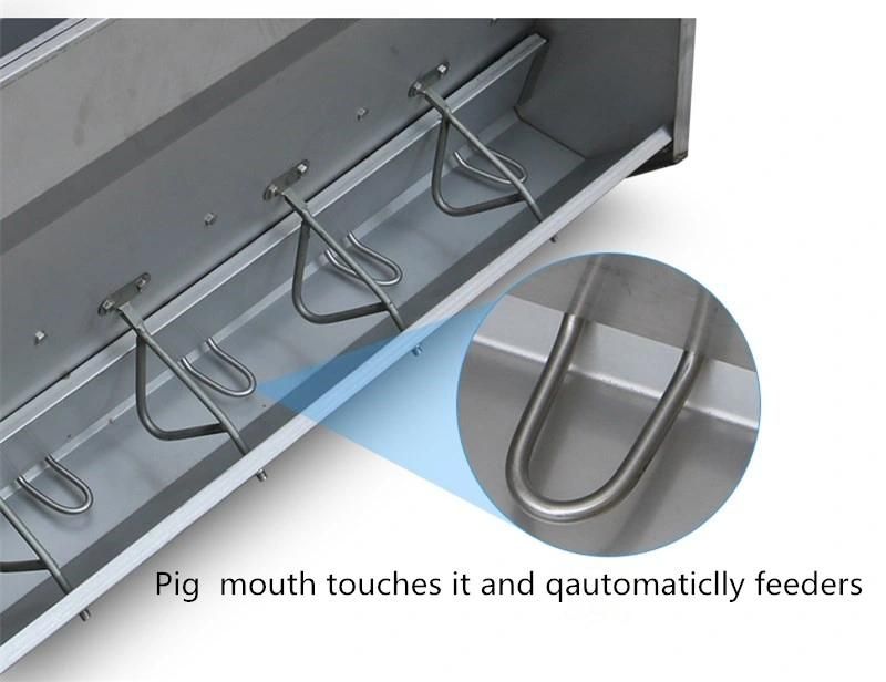 Pig Double Size Stainless Steel Feeder Feeding Trough