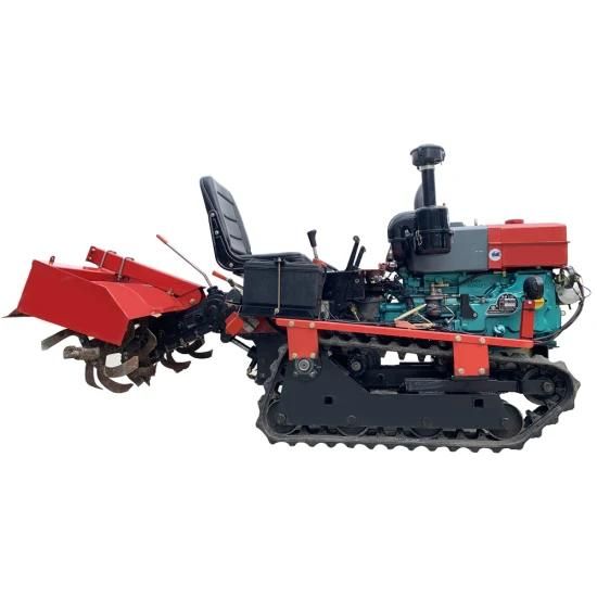 High Power Tractor Crawler Rotary Cultivator Manual Cultivator Plowing with Track List ...