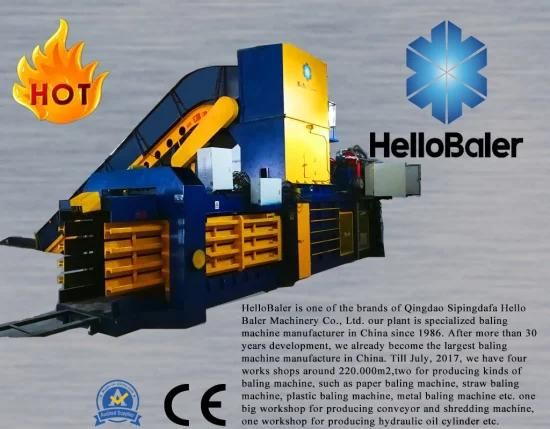 Waste automatic baler for baling packaging strapping waste paper pulp cardboard carton ...