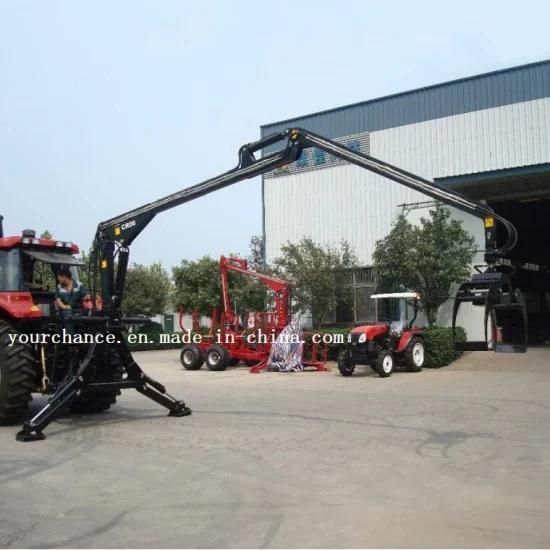 Russia Hot Sale Cr06 70-140HP Tractor Mounted Heavy Duty Log Crane Timber Grab Max. Reach ...