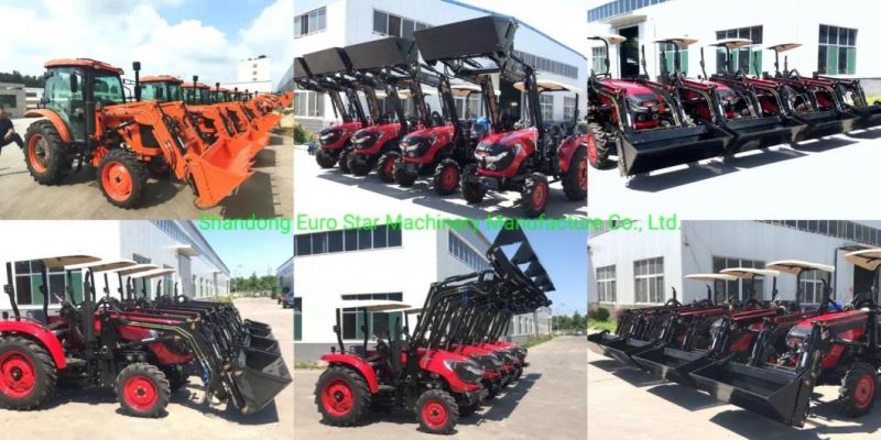 Lw-7 Backhoe Small Mini Wheel Farm Tractor Gasoline and Deisel Excavator Pto Driven Land Construction Backhoe Loader 25-45HP Agricultural Machinery