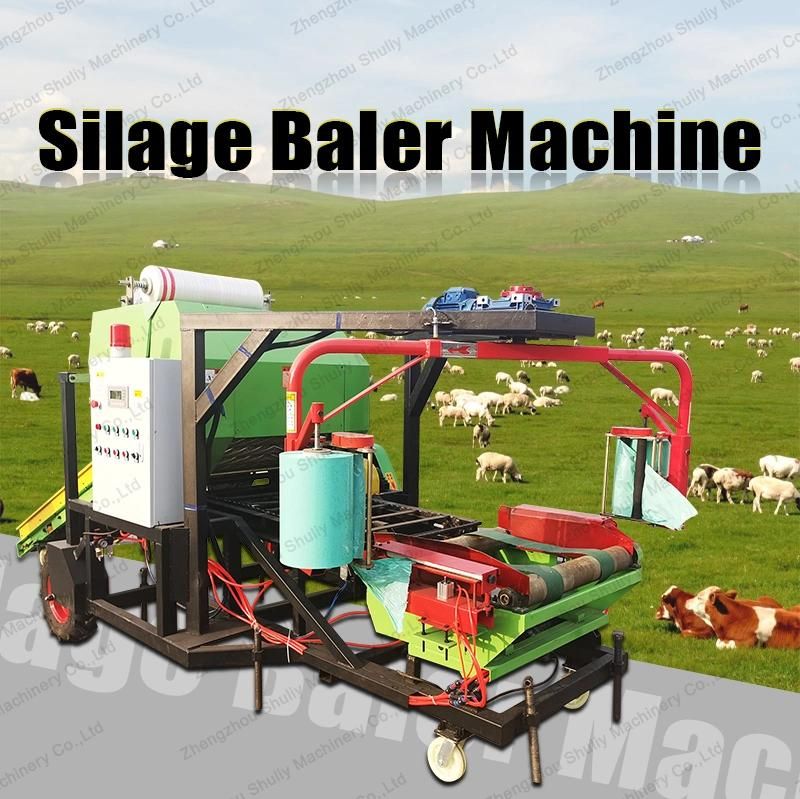 Baling Machine Silage Harvester and Baler Peanut Straw Baler with Diesel Engine