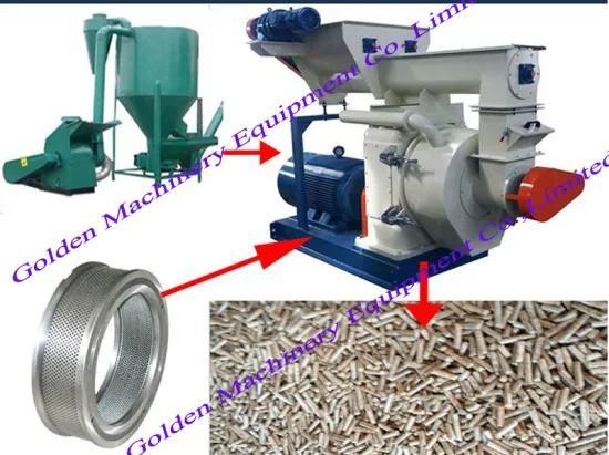 Animal Feed Pellet Mill Grain Crusher Mixer Combined Machine