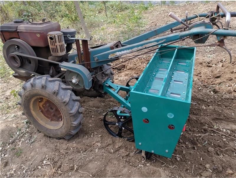 Walking Tractor Wheat Planter with Fertilizer Grain Drill Seeder Corn Soybean Mung Bean Seeding Machine