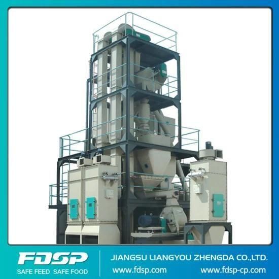 China Supplier 2-5tph Poultry Feed Production Line with Grinding, Mixing and Pelleting