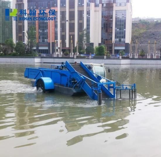 China Professional Paddle Wheel Water Hyacinth Cutting Harvester Ship