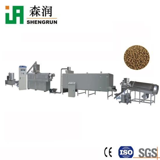 Twin Screw Floating Fish Feed Extruder Fish Food Pellet Machine Plant