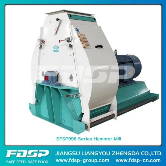 Ready to Ship Hammer Mill with Impeller Feeder Cereal Grinder Feed Mill Crusher 15tph