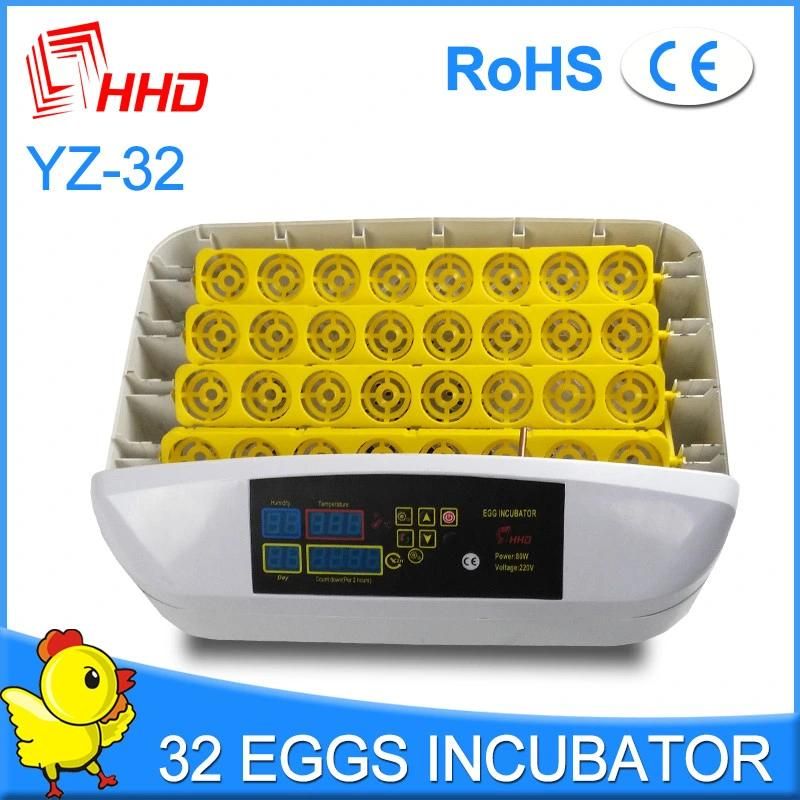 Hhd Clean Chicken Egg Incubator Ce Approved for Sale (YZ-32)