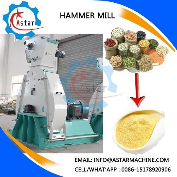 Manufacture Biomass Wood Chips Cereal Grains Poultry Animal Feed Hammer Mill for Sale