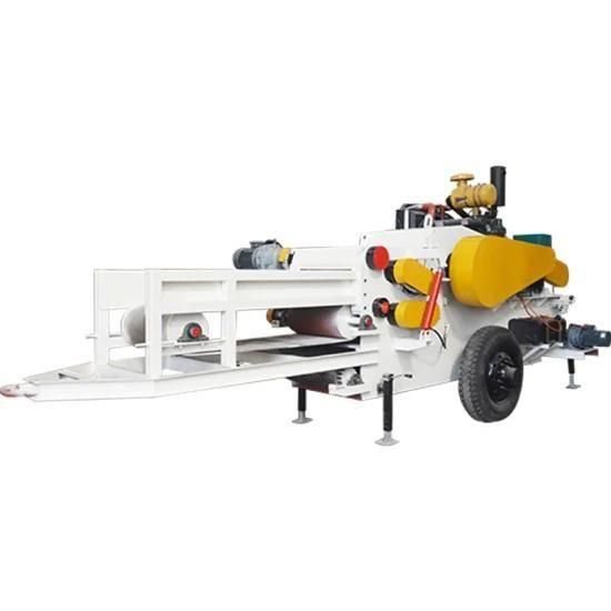High Efficiency Mobile Wood Chipper Machine Engine Drive Wood Chipper for Sale