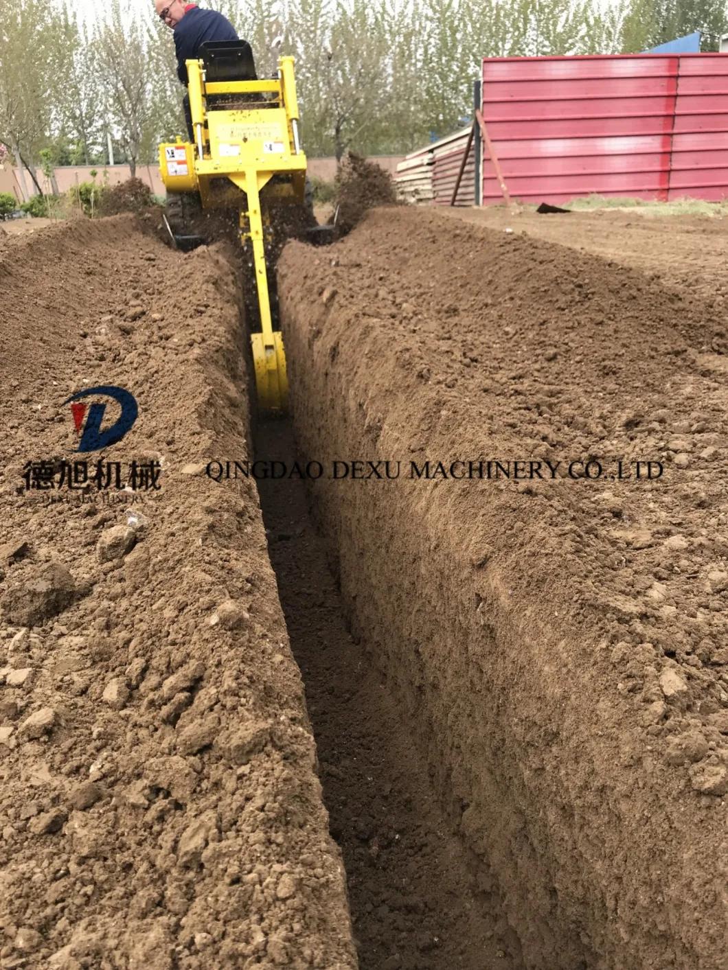 Farmland Rectangular Groove, Water Pipe or Cable Channel Trenching Equipment