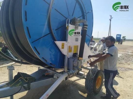 Hot Sale Jp75-300 Hose Reel Irrigation System to Guatemala USA