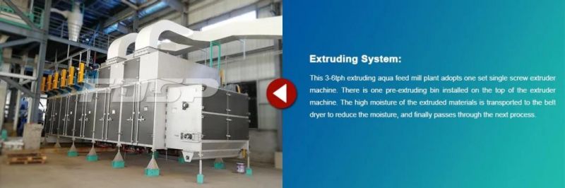 6-12 T/H Extruding Aquatic Feed Production Line