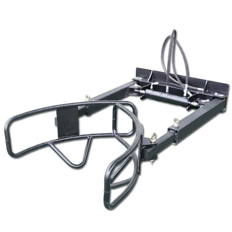 High Quality Skid Steer Attachments Square Stracker Bale Grab Clamp for Sale