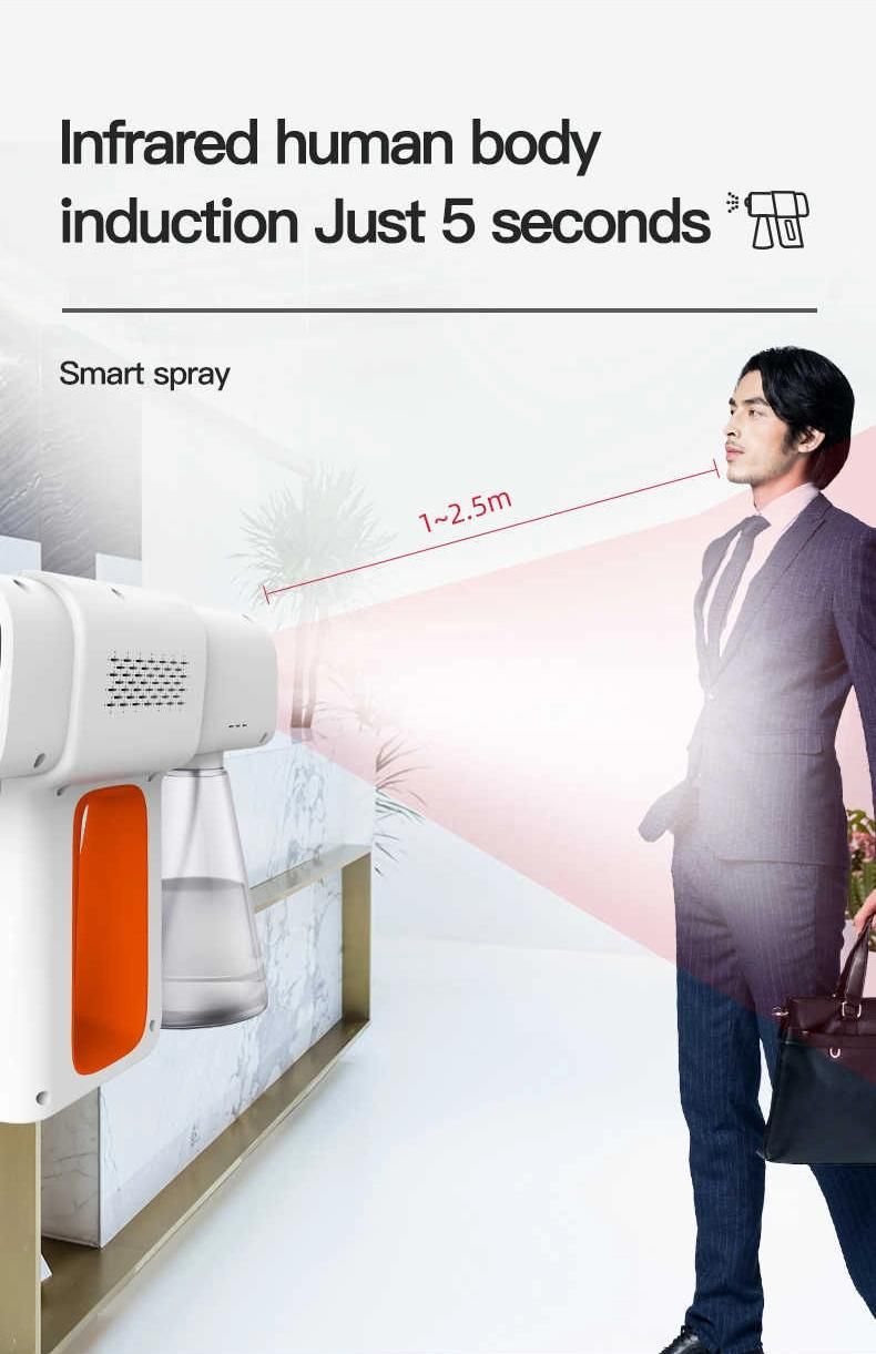 Handheld Nano Disinfection Steam Gun Water Mist Sprayer for Home Office