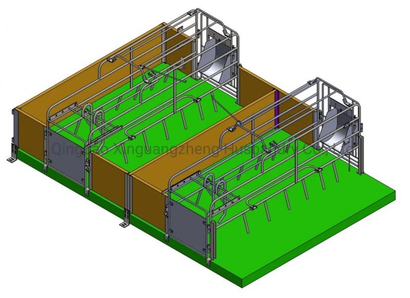 Galvanized Material Pig Bed Positioning Railing, Pig Farrowing Bed, Sow Positioning Fence