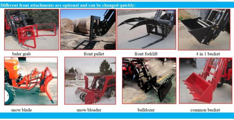 Taihong Tractor Front Loader Backhoe for Tractor 50HP~100HP