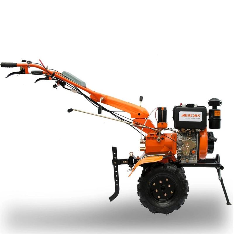 China Factory Farm and Garden Cultivator 7HP, 10HP Aerobs Gasoline/Diesel Power Tiller with Weeder