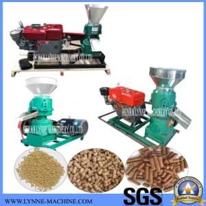 Automatic Flat Die Small Pellet Animal Food/Feed/Fodder Granulating Equipment for Sale