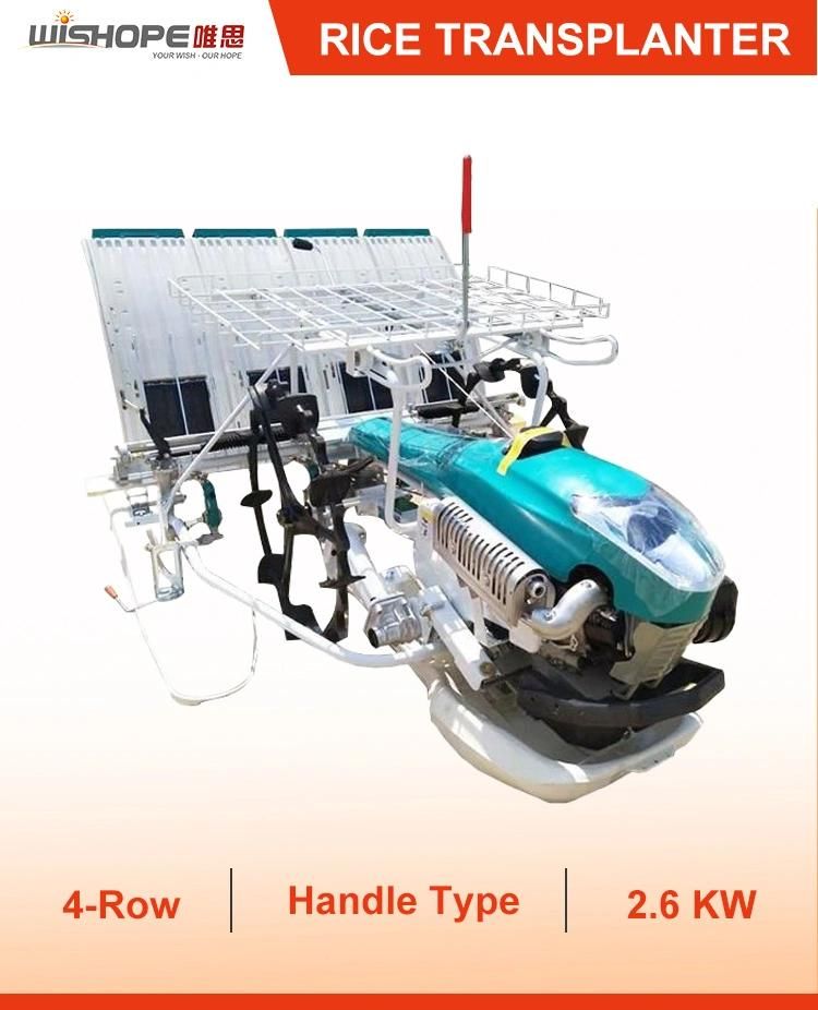 4 Row Hand Operation Paddy Field Rice Transplanter in Indonesia