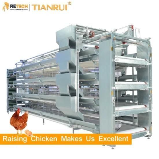 Complete automatic layer raising chicken cage system