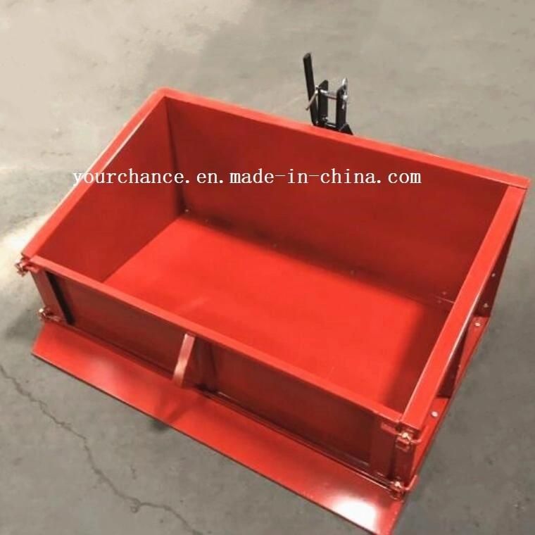 Hot Selling Farm Machinery Tb Series 1-2.1m Width 14-50HP Tractor Rear 3 Point Hitch Transport Box Bucket Loader