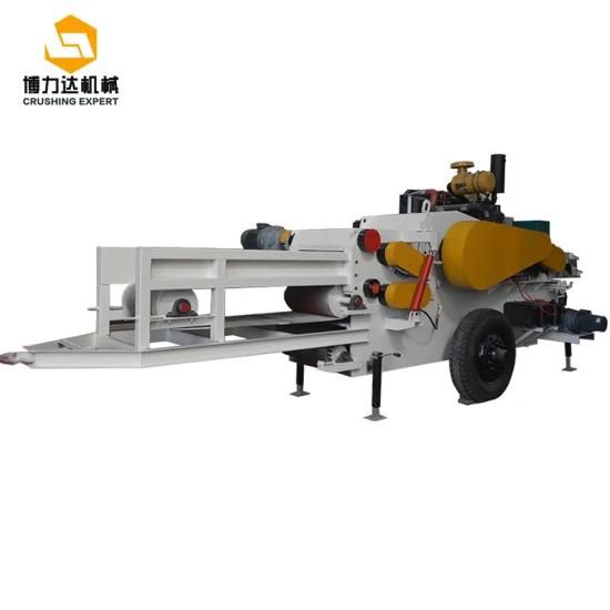 Ce Approved Industrial Used Pto Drive Mobile Drum Wood Chipper