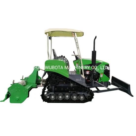 75HP Crawler Rubber Track Water Field Use Tractor