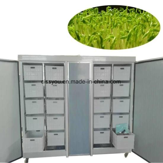 Automatic Barley Alfalfa Animal Fodder Sprout Growing Planting Machine