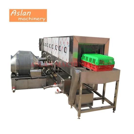 Automatic Chicken Crate Washer/Poultry Broilers Cages Washing Machine/Plastic Floor Slats ...