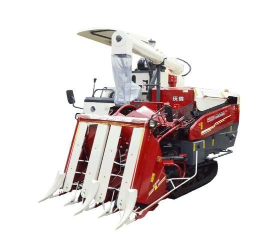 Agriculture Head Feeding Paddy Combine Harvester 75HP 37hst 400*90*51 Track