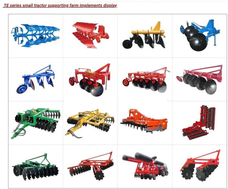 Agricultural Hydraulic Wheel Farm Tractor Small Mini Micro Compact Diesel Garden Tractor with CE Pvoc Coc Certificate From Factory