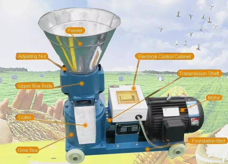 Chicken Feed Making Machine for Poultry Farm Ring Die Feed Pellet Forming Machine