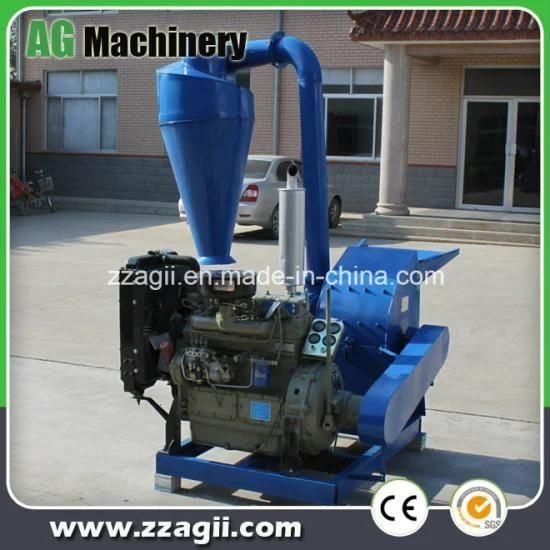 15HP Diesel Engine Grain Corn Hammer Mill for Poultry Feed