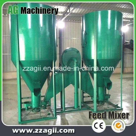 1000kg Animal Feed Processing Crusher Mixer for Small Feed Mill